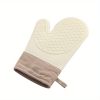 1pc Anti-scalding Gloves Heat Insulation Thickened Silicone Kitchen Oven Special Baking High Temperature Resistant Non-slip Heat-proof Microwave Oven