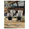 Paisley Plastic Wine Glasses Set of 4 (13oz), BPA Free Acrylic Wine Glass Set, Unbreakable Red Wine Glasses, White Wine Glasses