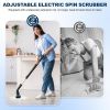 Electric Spin Scrubber, Cordless Cleaning Brush With 4 Replaceable Brush Heads And Adjustable Extension Handle Power Shower Scrubber For Bathroom, Kit