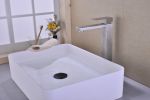 Single handle sink brushed nickel basin bathroom faucet