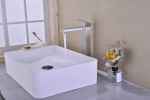 Single handle sink brushed nickel basin bathroom faucet