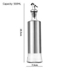 Kitchen Storage Bottle Cooking Oil Vinegar Seasoning Bottle Glass (Option: Other-500ML Ordinary Model)