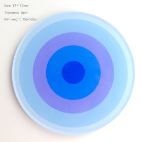 Acrylic Thickened Aromatherapy Heat Insulation Coaster (Option: Gradient Blue Large)