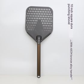 8-inch 10-inch Square Punching Pizza Shovel (Option: Alloy Bronze Handle-10inches)