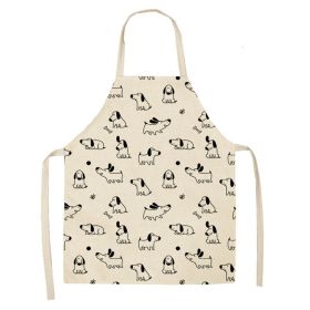 Cartoon Puppy Sleeveless Apron Home Daily Use (Option: W 02515-68x55cm)