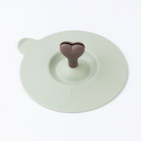 Edible Silicon Cup Lid Leak-proof Accessories Dustproof Universal (Color: Green)