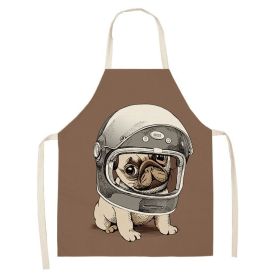 Cartoon Puppy Sleeveless Apron Home Daily Use (Option: W 02518-68x55cm)