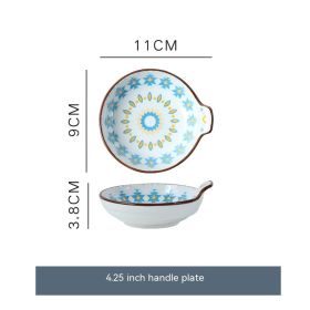 Bohemian Seasoning Dish Ceramic Dish (Option: Handle disc)