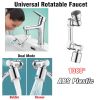 1pc New Universal 1080¬∞ Rotation Extender Faucet Aerator; Plastic Splash Filter; Kitchen Washbasin Faucets Bubbler Nozzle Robotic Arm