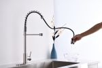 Single Handle Commercial Modern Spring High Arc Kitchen Faucet