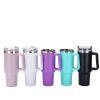 30OZ Straw Coffee Insulation Cup With Handle Portable Car Stainless Steel Water Bottle LargeCapacity Travel BPA Free Thermal Mug