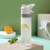 Spray Water Bottle For Outdoor Sport Fitness Water Cup Large Capacity Spray Bottle BPA Free Drinkware Travel Bottles Kitchen Gadgets Eco-Friendly Larg